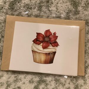 Cupcake Note Cards Greeting Card Variety Set of 6 NWT Artistic Creations NWT